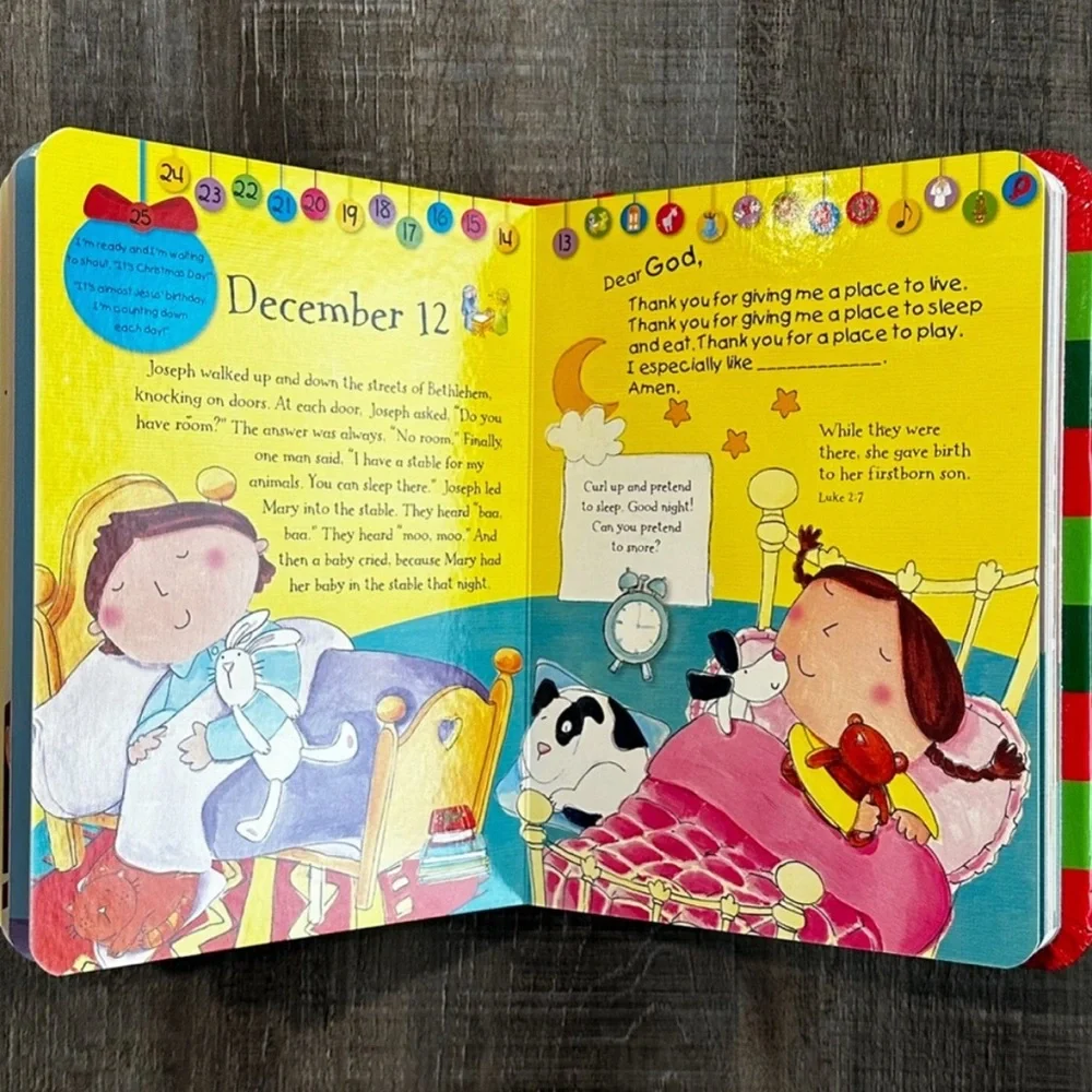 New Scholastic My First Read and Learn Countdown to Christmas Kids Board Book